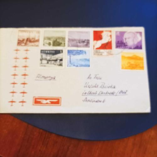 Kırıkkale den Almanya ya gönderilmiş postadan geçmiş zarflar 80 adet
