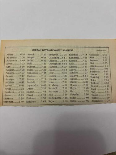 16 Kasım 2010 Orijinal Takvim Yaprağı-Doğum Günü-Söz,Nişan,Nikâh,Düğün ve Önemli Günler Hediyesi-Nesil Takvim-Ayet,Hadis (Kurban Bayramı) - Kurban Bayramı 1. Gün - IV. Mustafa’nın idamı (1808) - Kurban Bayramı Namaz Saatleri - Kurban Bayramı Namaz Saatleri
