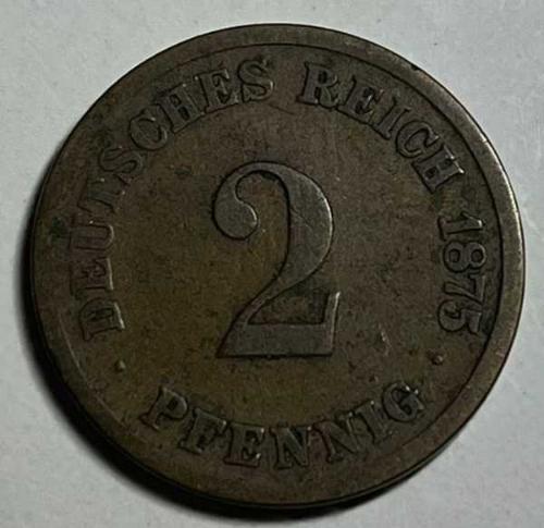 ALMANYA 1875 2 PFENNIG