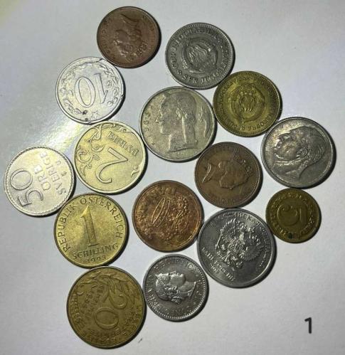 15 ADET KARIŞIK MADENİ PARA LOTU