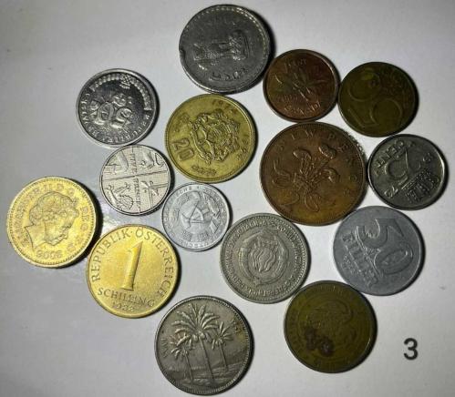 15 ADET KARIŞIK MADENİ PARA LOTU