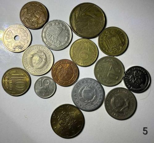 15 ADET KARIŞIK MADENİ PARA LOTU