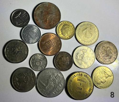 15 ADET KARIŞIK MADENİ PARA LOTU