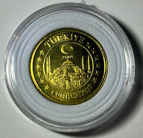 Türkiye Cumhuriyeti 2004 Türk Euro Hatıra Parası 10 Cent