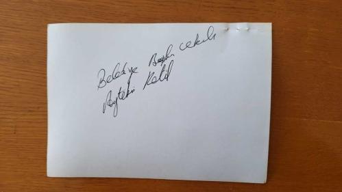 CHP İSTANBUL ESKİ BELEDİYE BAŞKANI ve SHP MİLLETVEKİLİ AYTEKİN KOTİL'İN ORİJİNAL 2'Lİ FOTOĞRAF SETİ - 18 x 13 cm EBADINDA - AYTEKİN KOTİL, BİR TOPLANTI DÜZENLERKEN ÇEKİLMİŞ 2 FARKLI KARE