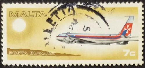 +++  MALTA AIR MALTA , UÇAK (BOING 720B)       1978     - DAMGALI