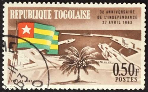 +++  TOGO BAĞIMSIZLIK 3.YIL       1963    - DAMGALI
