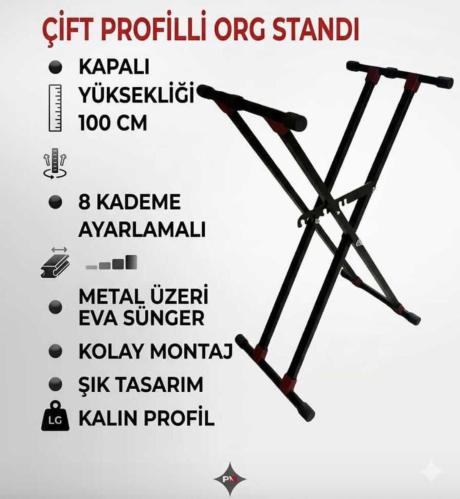 ÇİFT PROFİLLİ ORG STANDI  EKER PERCUSSİON