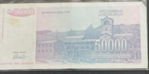YUGOSLAVYA  1993   50000 DİNAR