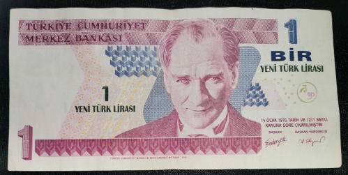 TÜRKİYE  1  YENİ TÜRK LİRASI  KAĞIT PARA