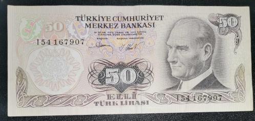 TÜRKİYE  50  TÜRK LİRASI  KAĞIT PARA