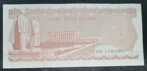 TÜRKİYE  20  TÜRK LİRASI  KAĞIT PARA