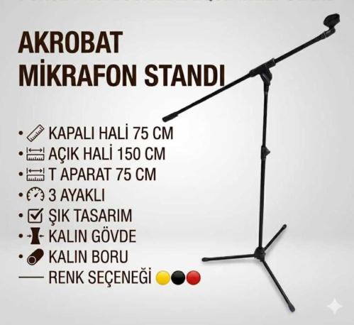 AKROBAT MİKRAFON STANDI EKER PERCUSSİON