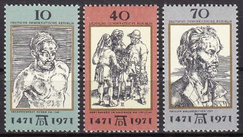 1971 Albrecht Dürer'in Doğumunun 500. Yıldönümü TAM SERİ MNH
