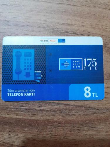 Türk Telekom 175 Yıl 8 TL Aralık 2017 Telefon Kartı
