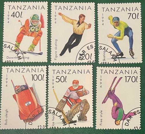 1994..SPOR  TEMA.TANZANYA 6 PUL İGD DAMGALI