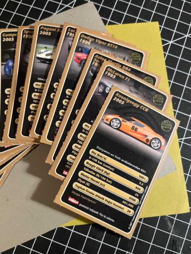2007 Top Trumps Süper Kartlar Gumball 3000 Arabaları