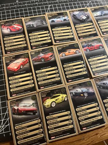 2007 Top Trumps Süper Kartlar Gumball 3000 Arabaları