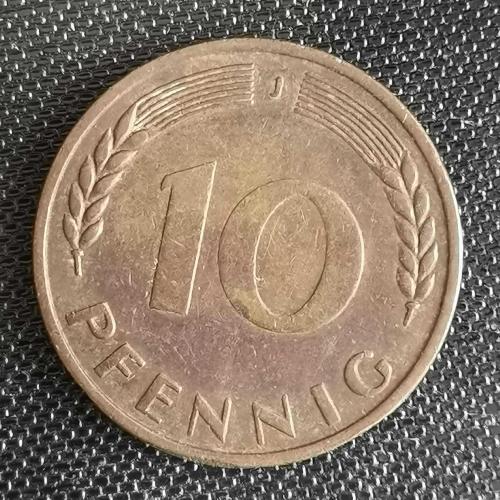 ALMANYA  1950 J  10 PFENNIG