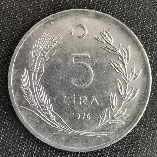 TÜRKİYE  1976    5  LİRA