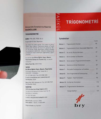 BRY YAYINLARI, Trigonometri Fasikülleri