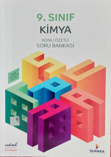 SUPARA YAYINLARI, 9. SINIF KİMYA KONU ÖZETLİ SORU BANKASI