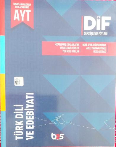 BES YAYINLARI, AYT TÜRK DİLİ VE EDEBİYATI DİF - DERS İŞLEME FÖYLERİ