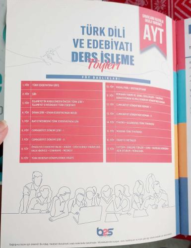 BES YAYINLARI, AYT TÜRK DİLİ VE EDEBİYATI DİF - DERS İŞLEME FÖYLERİ