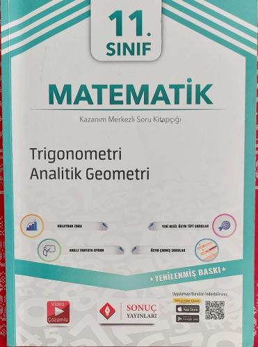SONUÇ YAYINLARI, 11. SINIF MATEMATİK Trigonometri, Analitik Geometri