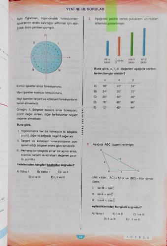 SONUÇ YAYINLARI, 11. SINIF MATEMATİK Trigonometri, Analitik Geometri
