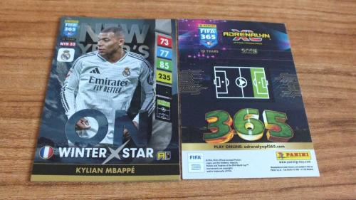 2025 Panini FIFA 365 Kylian Mbappé Real Madrid CF Winter Star / Upgrade Kart No:NYR32