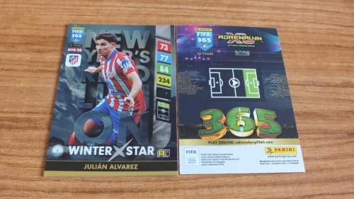 2025 Panini FIFA 365 Julián Álvarez Atlético de Madrid Winter Star / Upgrade Kart No:NYR26