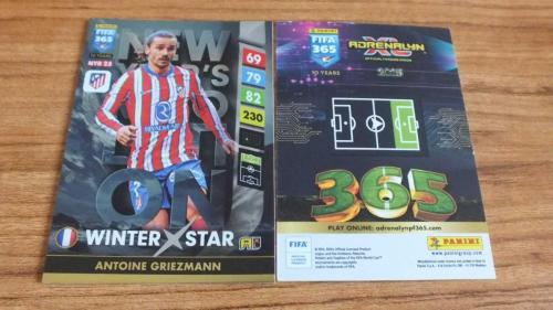 2025 Panini FIFA 365 Antoine Griezmann Atlético de Madrid Winter Star / Upgrade Kart No:NYR25