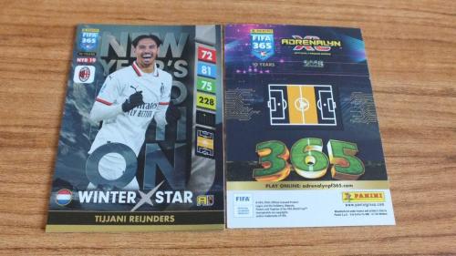 2025 Panini FIFA 365 Tijjani Reijnders AC Milan Winter Star / Upgrade Kart No:NYR19