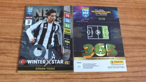 2025 Panini FIFA 365 Kenan Yildiz Juventus Winter Star / Upgrade Kart No:NYR18