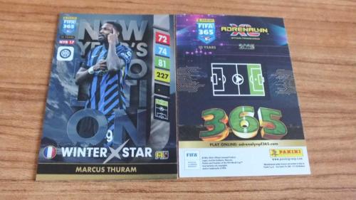 2025 Panini FIFA 365 Marcus Thuram FC Internazionale Milano Winter Star / Upgrade Kart No:NYR17