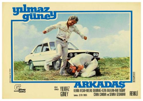 ARKADAŞ FİLMİNİN LOBİ KARTI - YILMAZ GÜNEY, MELİKE DEMİRAĞ, KERİM AFŞAR, AZRA BALKAN - REJİ VE SENARYO: YILMAZ GÜNEY - NO: 10