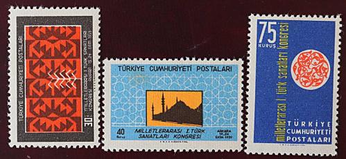 1959 MİLLETLERARASI I.TÜRK SANATLARI KONGRESİ MNH