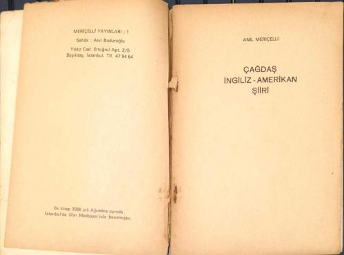Çağdaş İngiliz-Amerikan Şiiri | 1968