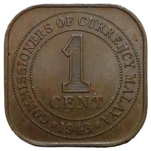 Malaya 1943 Yılı 1 Cent ÇİL