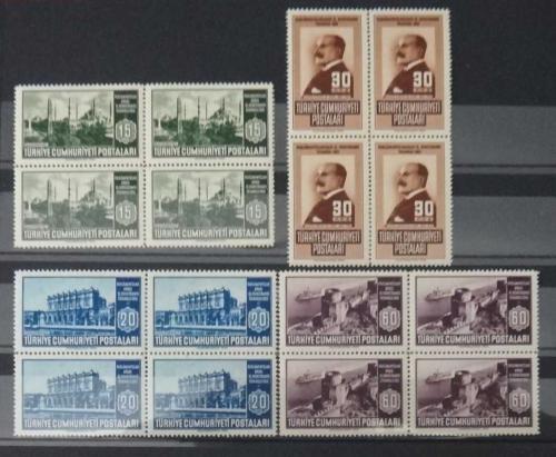 TÜRKİYE=1951   İ-1662..65  Parlamentolararası  XI. Konferansı  DBL   (**)'