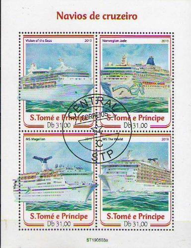 Cruise - Yolcu Gemileri - Taşıt  Temalı   CTO öze damgalı Blok