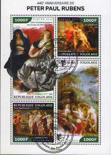 Rubens - Tablo - Sanat  Temalı   CTO özel damgalı Blok