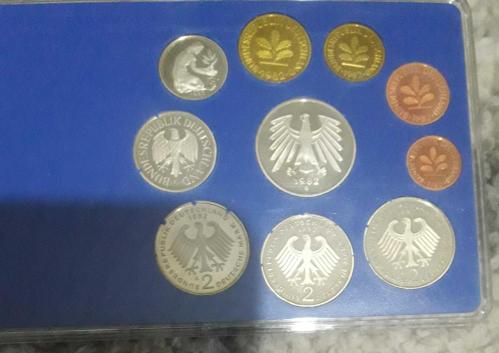 ALMANYA 1982 G -1 PFENİGDEN 5 MARK A KADAR TAM SET ÇİL