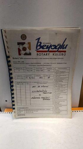 LOT.8 » İstanbul Beyoğlu Rotary Kulübü 1997/98 Faaliyet Raporu