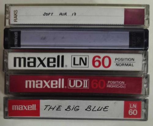 ÇEŞİTLİ KALİTELERDE MAXELL KASETLER *  KULLANILMIŞ BOŞ KASET * 5 ADET KASET