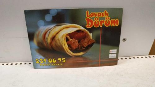 FLYER - Lavash Dürüm Beyoğlu (Kartpostal Formunda Menülü Flyer, 2007)