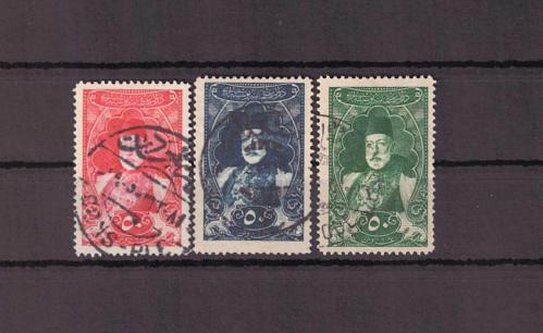1917 Viyana Baskısı Pullar ''Sultan Reşad Portreli Posta Pulları'' Damgalı Tam Seri Pul - TD605