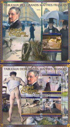 Caillebotte - Tablo - Sanat - Ressamlar -   Temalı   CTO özel damgalı 2 Blok