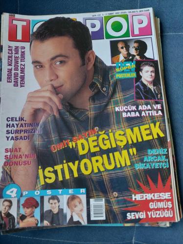 Top pop müzik dergisi  Ümit sayın Gülşen deniz arcak suat suna çelik